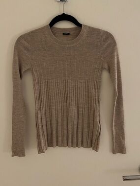 Joseph Tan Merino Wool Crewneck Sweater